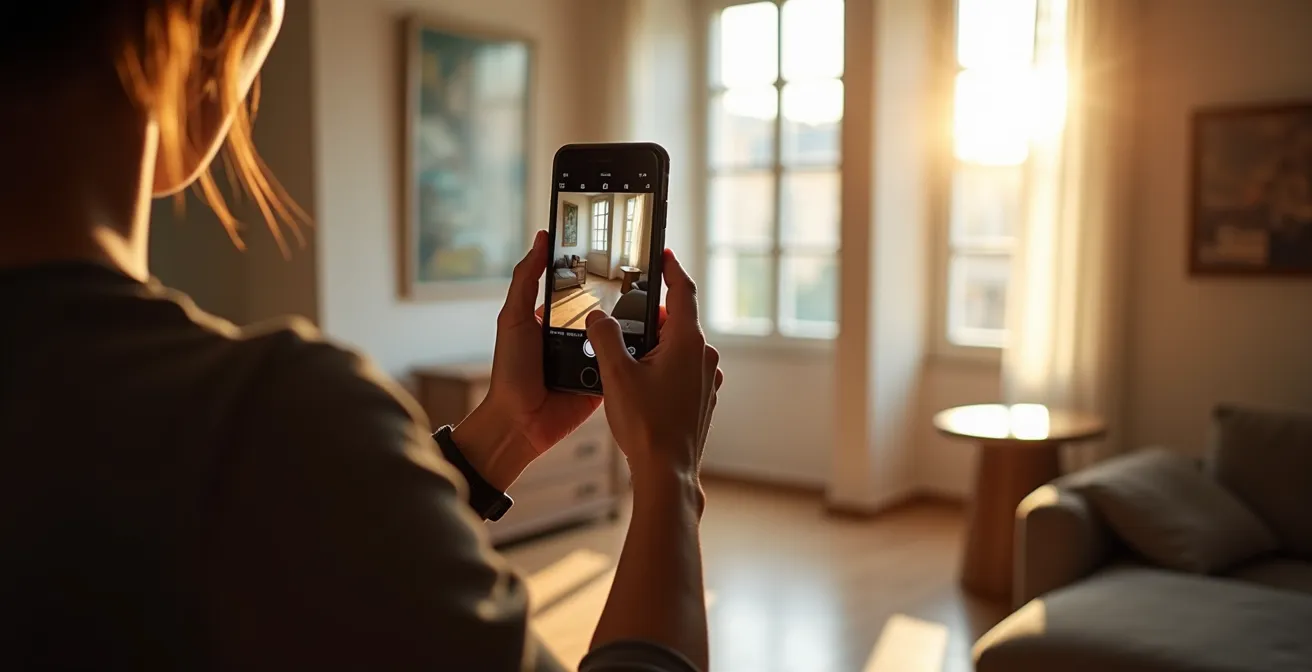 Tecnica fotografica professionale per immobili con smartphone