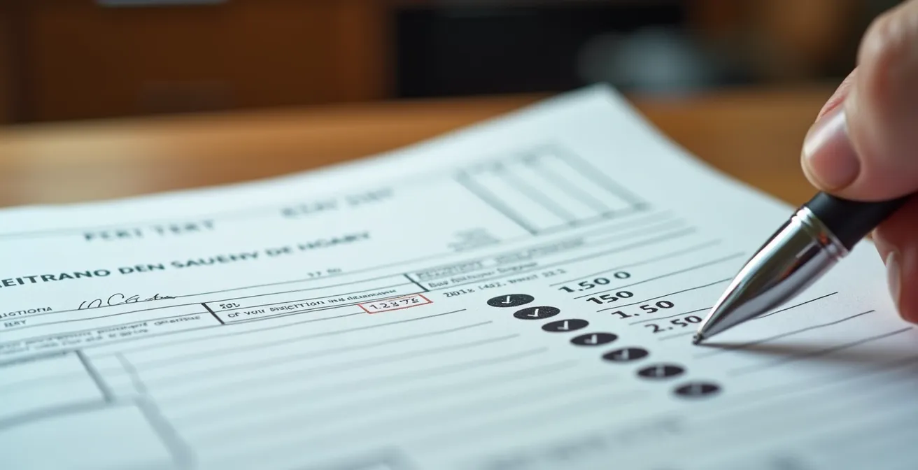 Vista macro di un registro dei trattamenti compilato su scrivania italiana